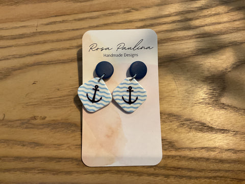 Earrings Nautical Anchors