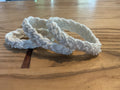 Bracelet - Braided Sailor Knot with White Seed Beads