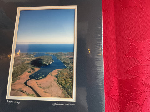 Matted Photo of Port Bay