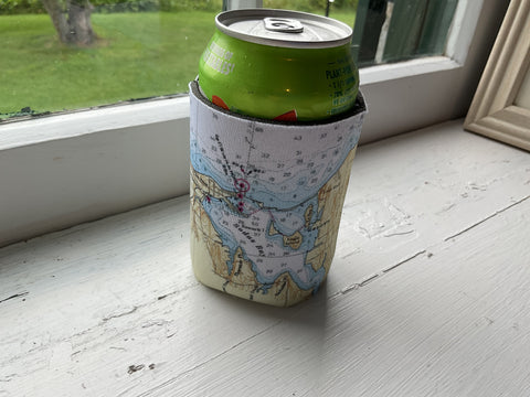 Koozie - Nautical Chart Map of Sodus Bay