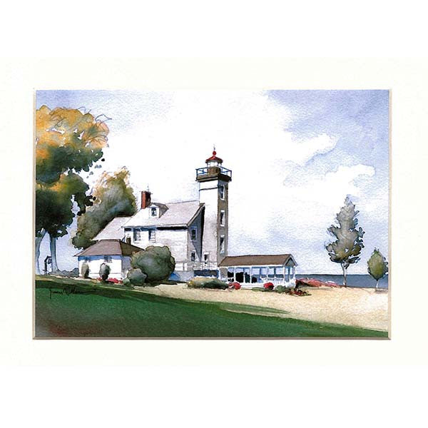 Sodus Bay Lighthouse Print by James Mann